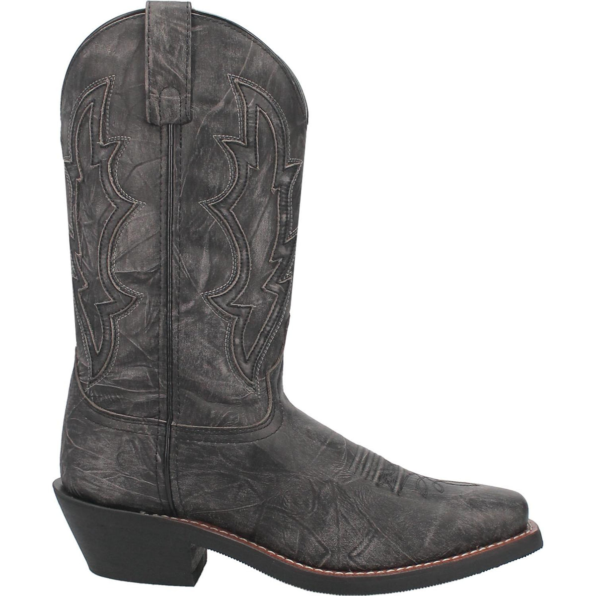 LAREDO JESSCO LEATHER  BLACK MEN'S WESTERN BOOTS 68557