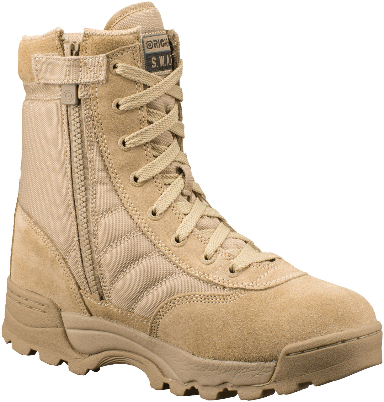 Original Swat Classic 9" Side Zip Tan Boots 115202