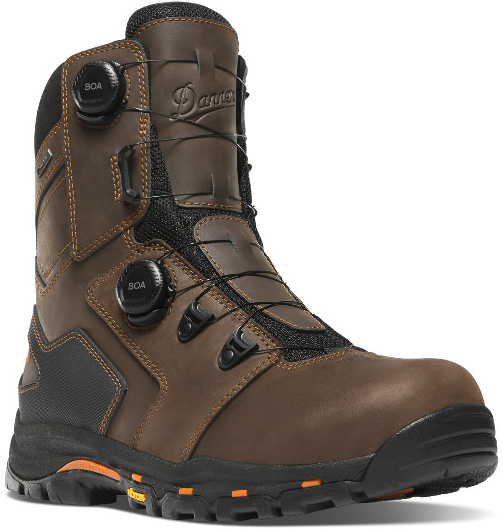 Men's Vicious BOA 8" Brown NMT
