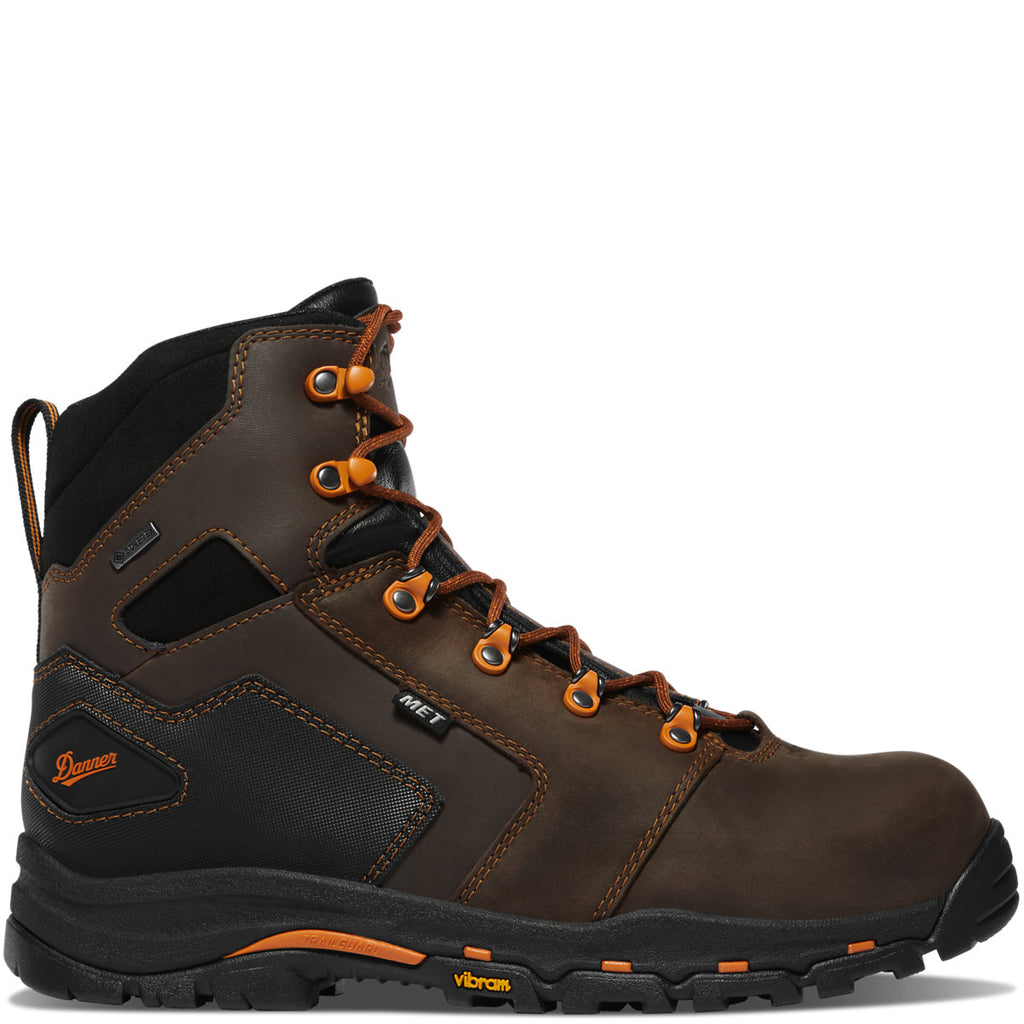 Men's Vicious 6" Brown/Orange MET/NMT