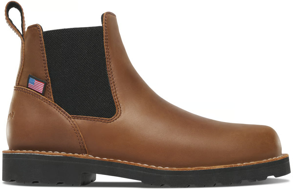 Men's Bull Run Chelsea 6" Tobacco Black Heel ST