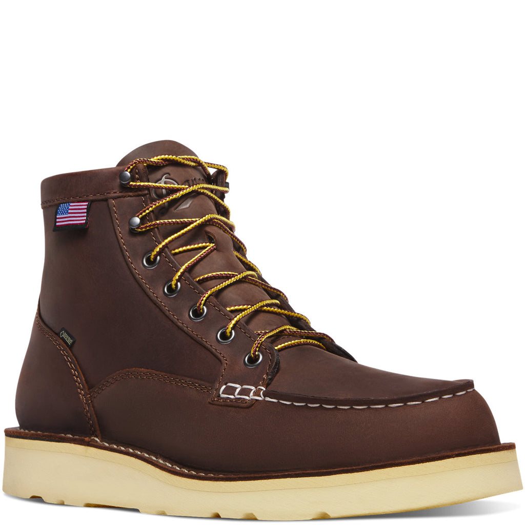 Men's Bull Run Moc Toe 6" Brown GTX ST