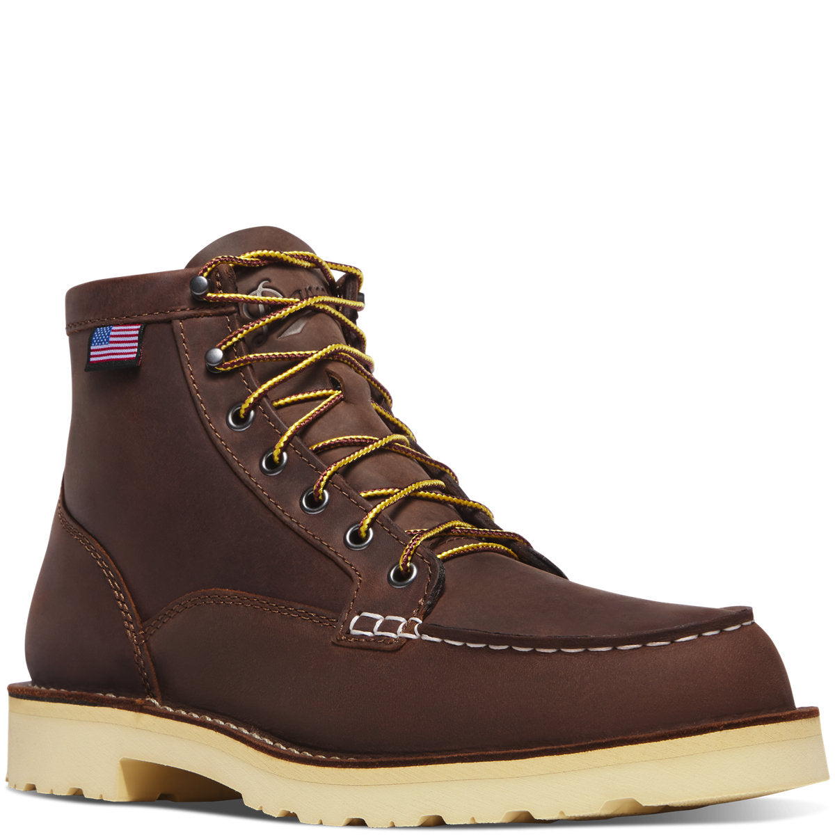 Men's Bull Run Moc Toe 6" Brown Heel