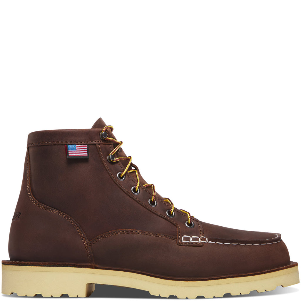 Men's Bull Run Moc Toe 6" Brown Heel