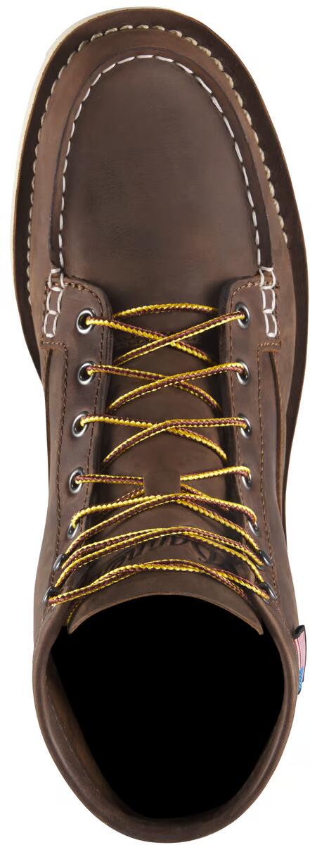 Men's Bull Run Moc Toe 6" Brown Heel ST