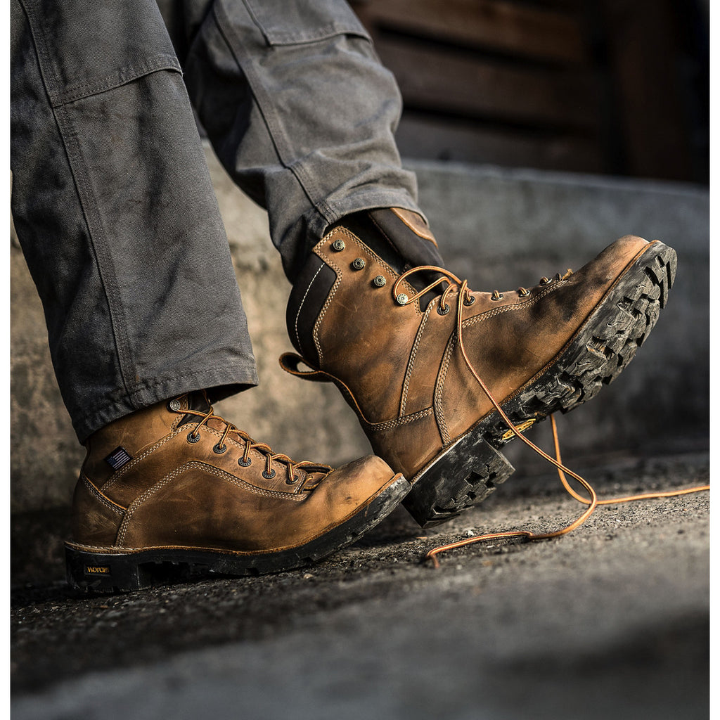 Men's Quarry USA 8" Distressed Brown