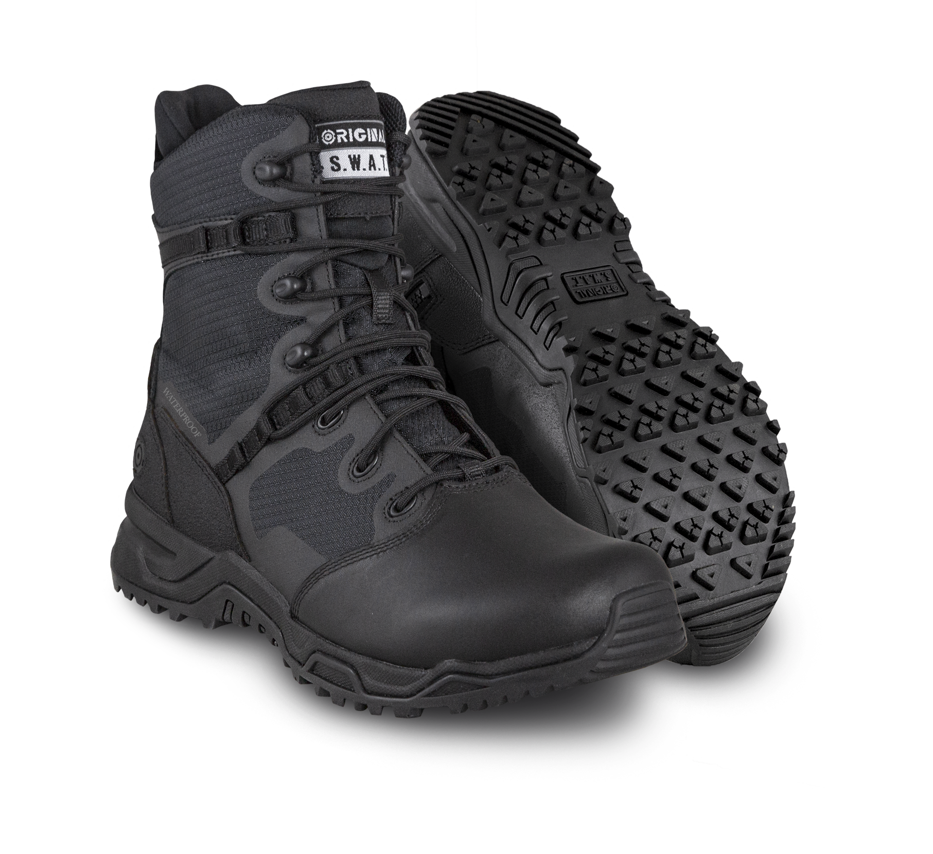Original Swat Alpha Fury 8" Polishable Toe Sz Waterproof Boots 176601