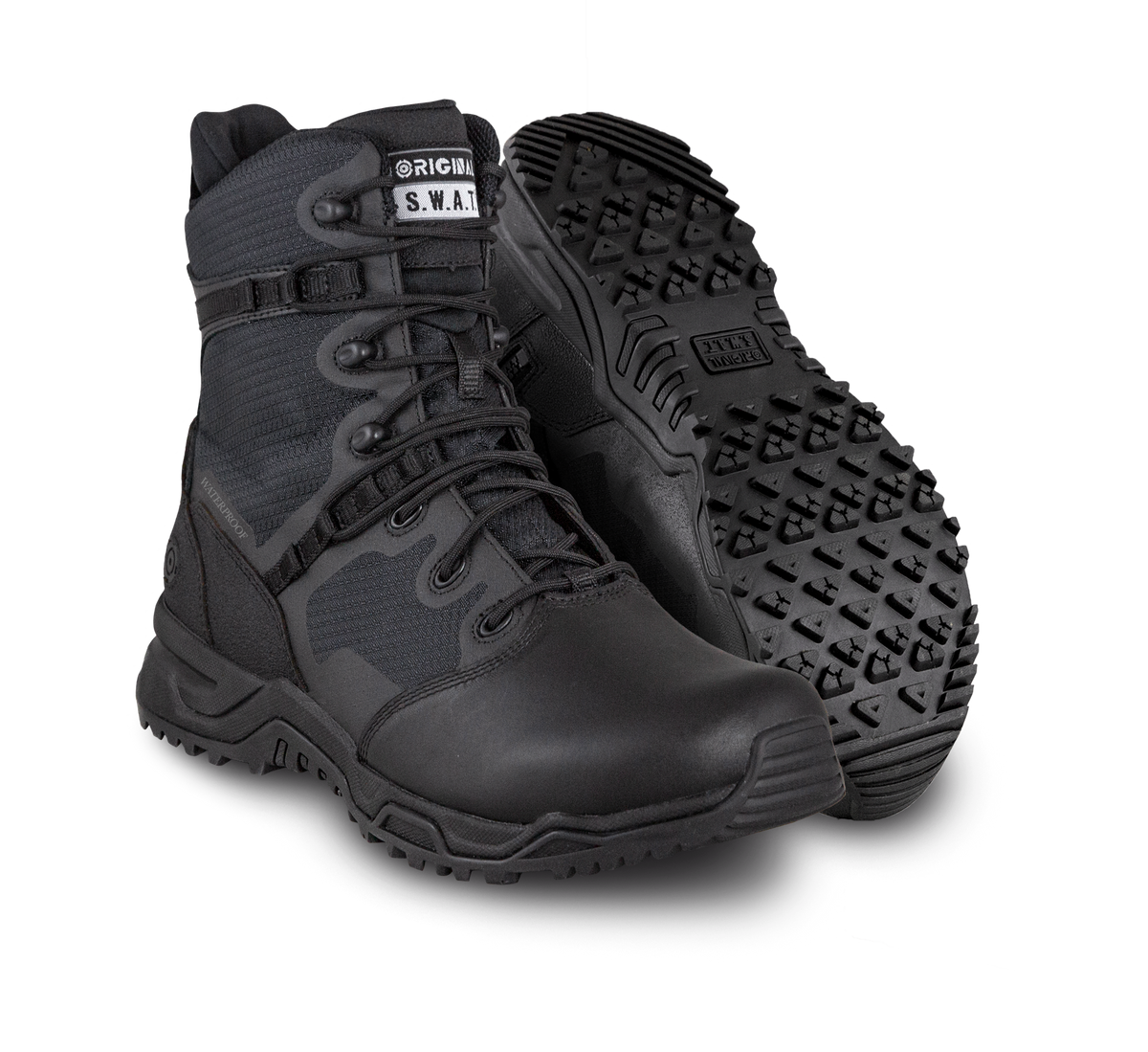 ORIGINAL SWAT ALPHA FURY 8" POLISHABLE TOE SZ WATERPROOF BOOTS 176601