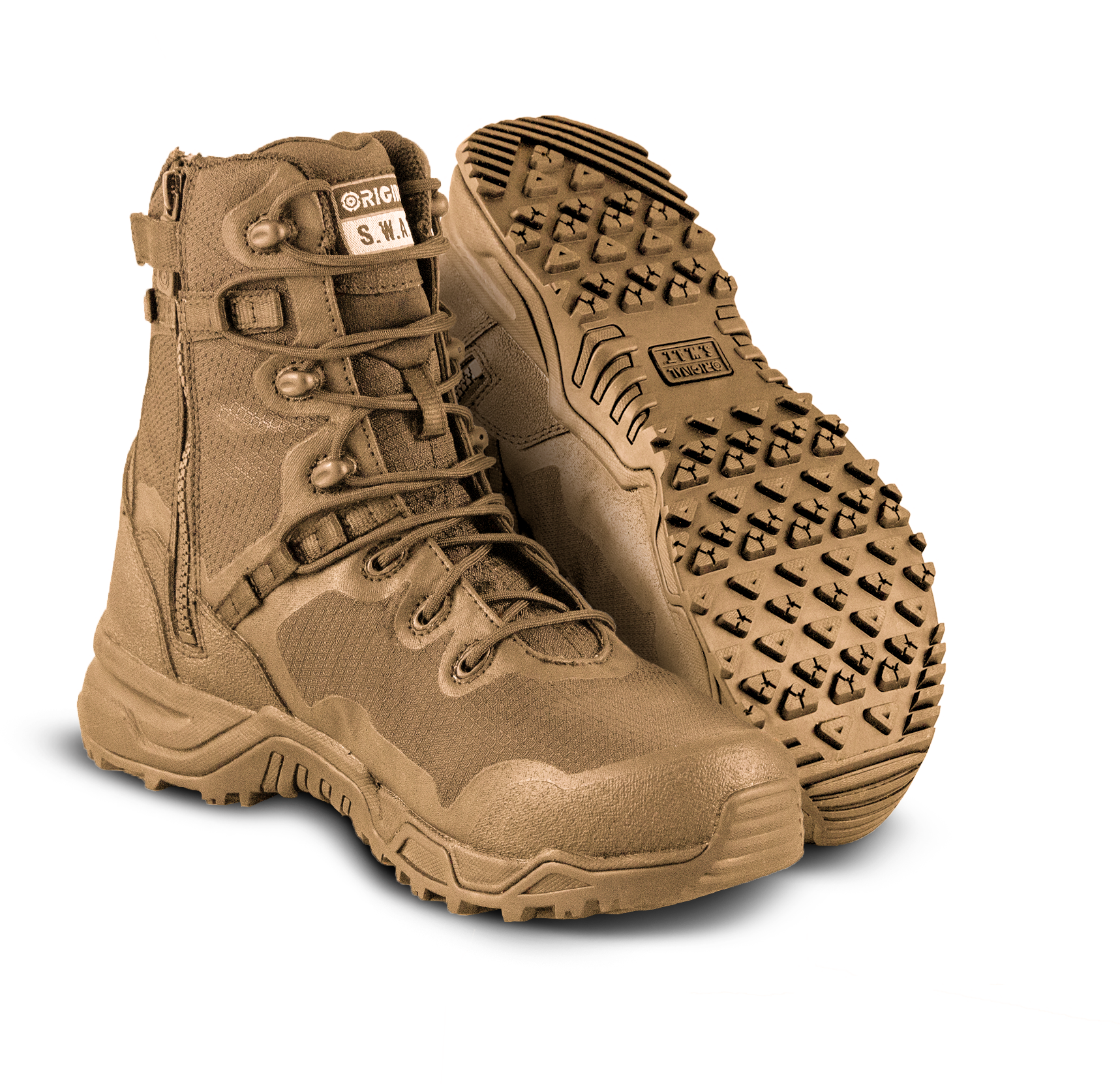 Original Swat Alpha Fury 8" Side Zip (Coyote) Boots 177503
