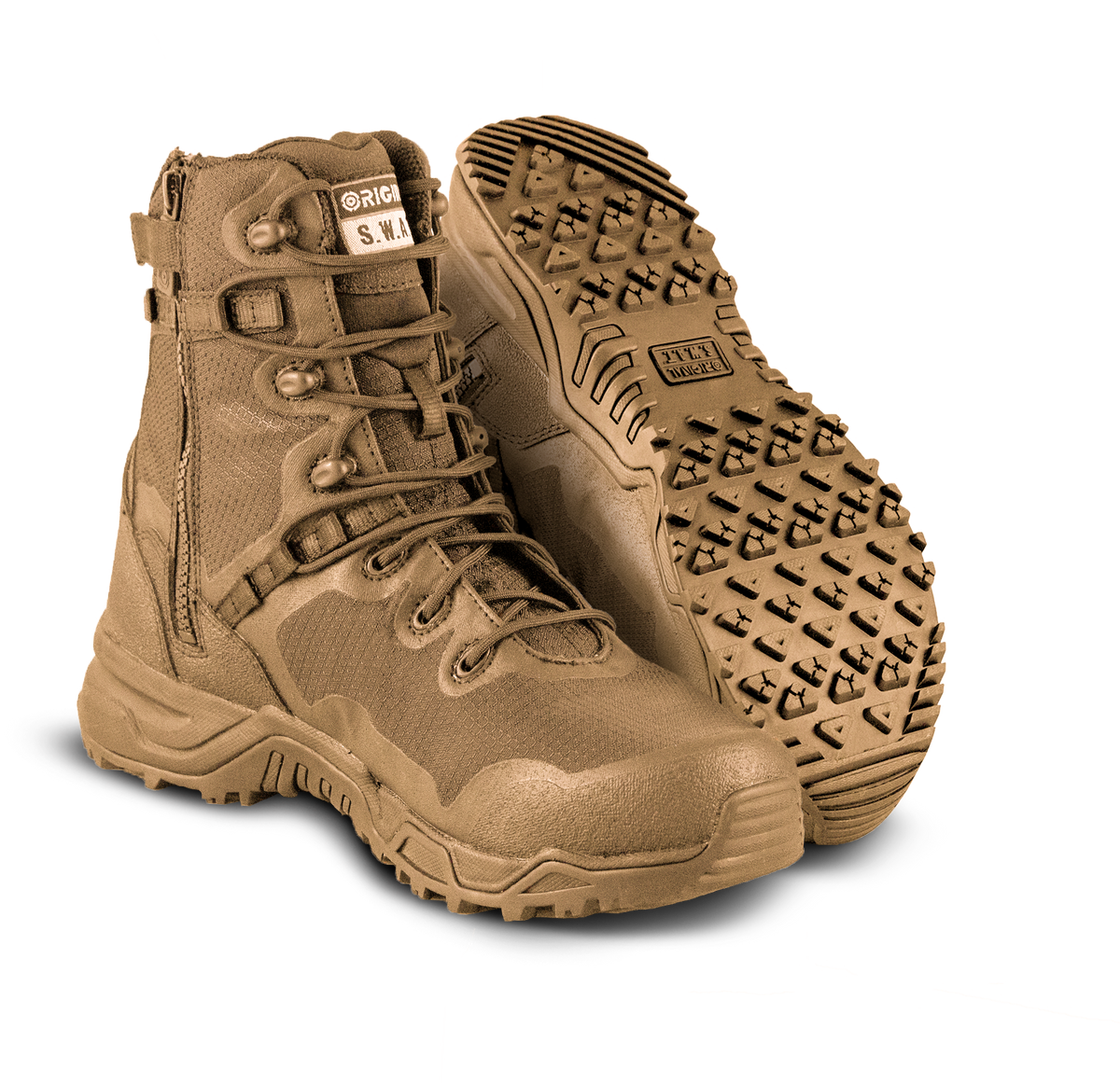 ORIGINAL SWAT ALPHA FURY 8" SIDE ZIP (COYOTE) BOOTS 177503