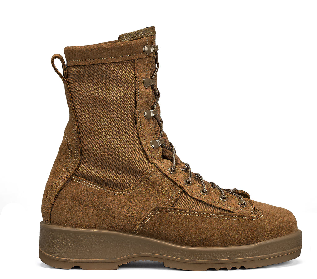 Belleville, Men's, 8", 330COYST, Hot Weather Steel Safety Toe Flight Boot, Coyote, 3, Regular, 330COYST 030R
