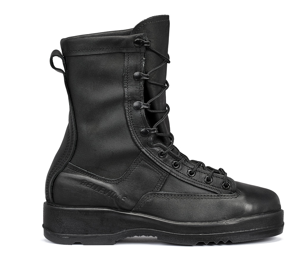 Belleville, Men's, 8", 800ST, Waterproof Steel Safety Toe Flight & Flight Deck Boot, Black, 3, Regular, 800ST 030R