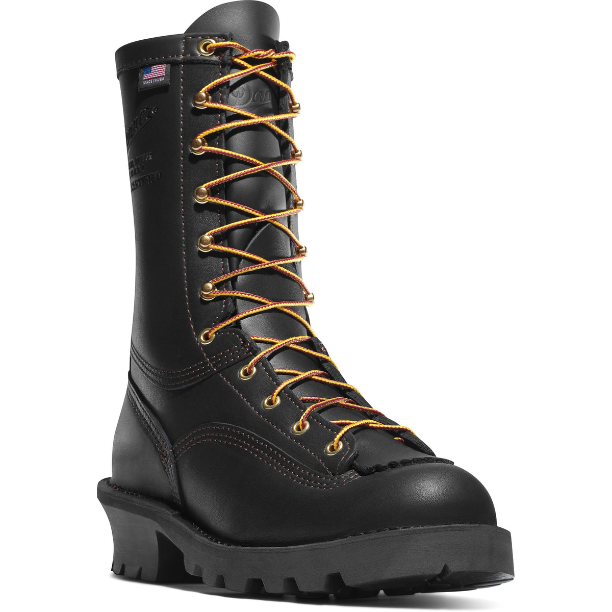 DANNER® FLASHPOINT II 10" ALL LEATHER STEEL SHANK BLACK 18012