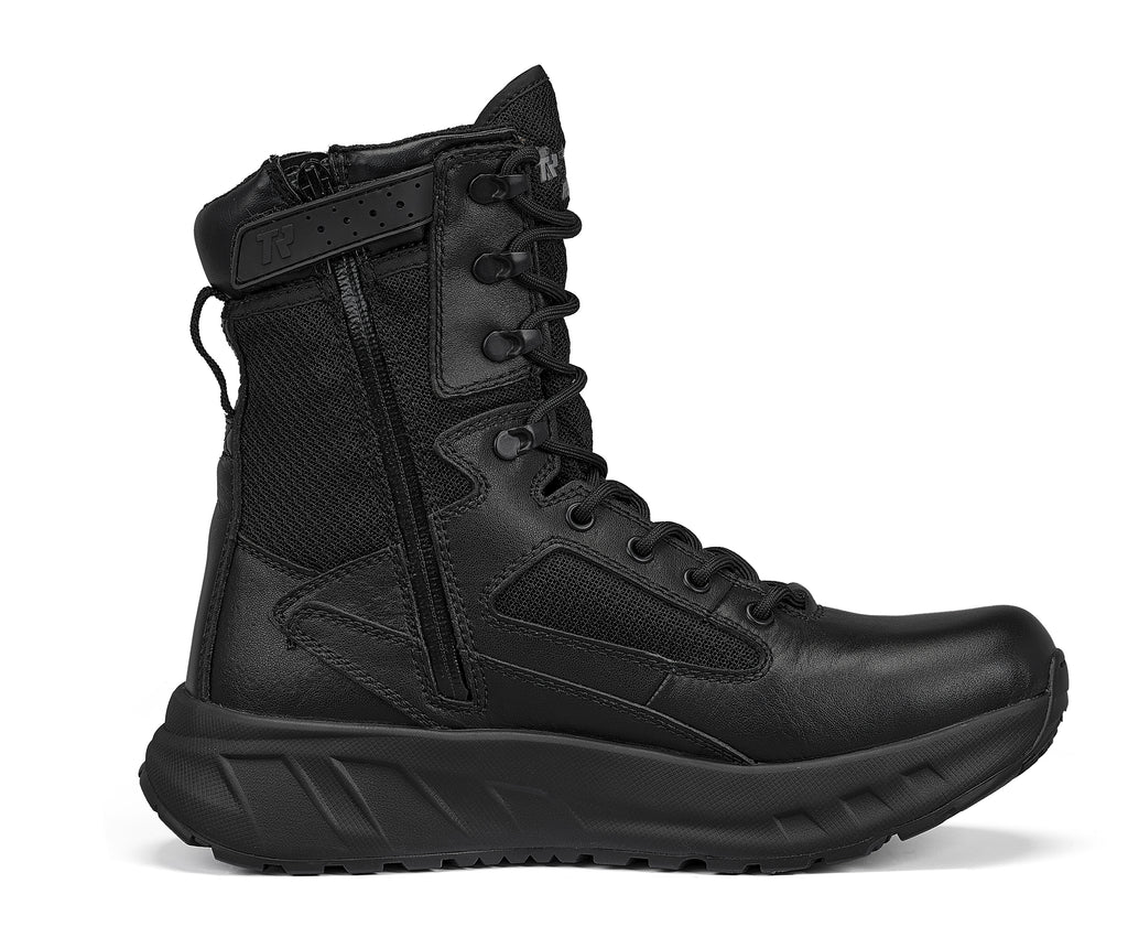 Belleville, Men's, 8", FATT MAXX™, MAXX8Z, Maximalist Side-Zip Tactical Boot, Black, 4, Regular, MAXX8Z 040R