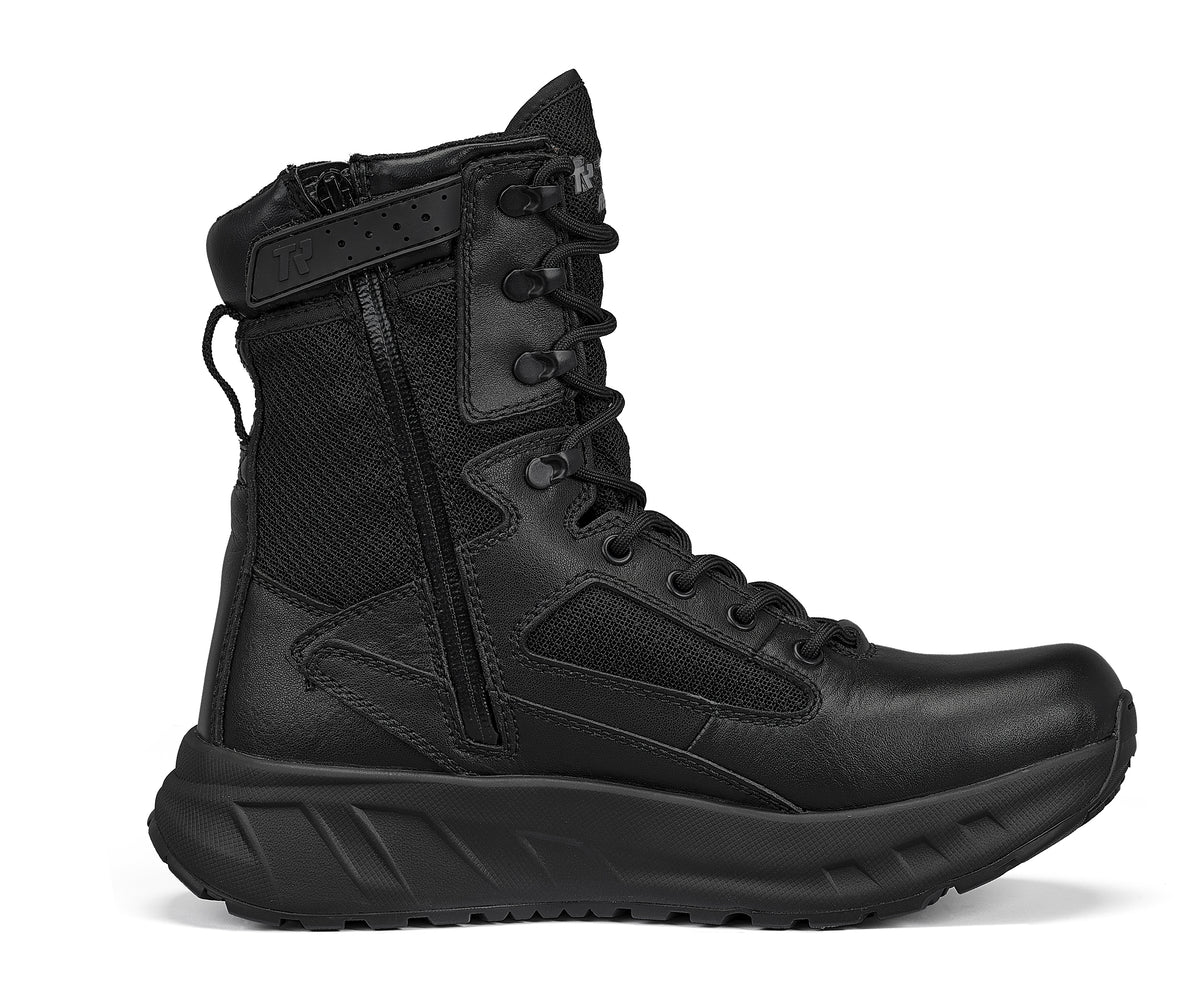 Belleville, Men's, 8", FATT MAXX™, MAXX8Z, Maximalist Side-Zip Tactical Boot, Black, 4, Regular, MAXX8Z 040R