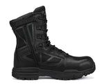 Belleville, Men's, 8", CHROME, TR998ZWPCT, Waterproof Composite Safety Toe Side-Zip Boot, Black, 4, Regular, TR998ZWPCT 040R