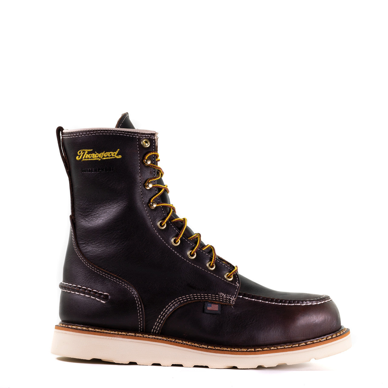 Thorogood Wedge 8" Moc Toe EH Waterproof Usa-Made Work Boots 814-3800