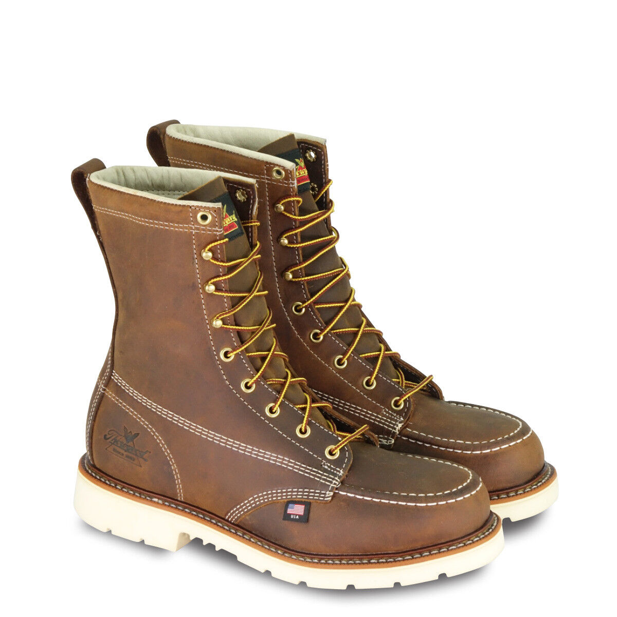 Thorogood American Heritage – 8″ Trail Crazyhorse Safety Toe – Moc Toe MAXWEAR90™ Work Boots 804-4378