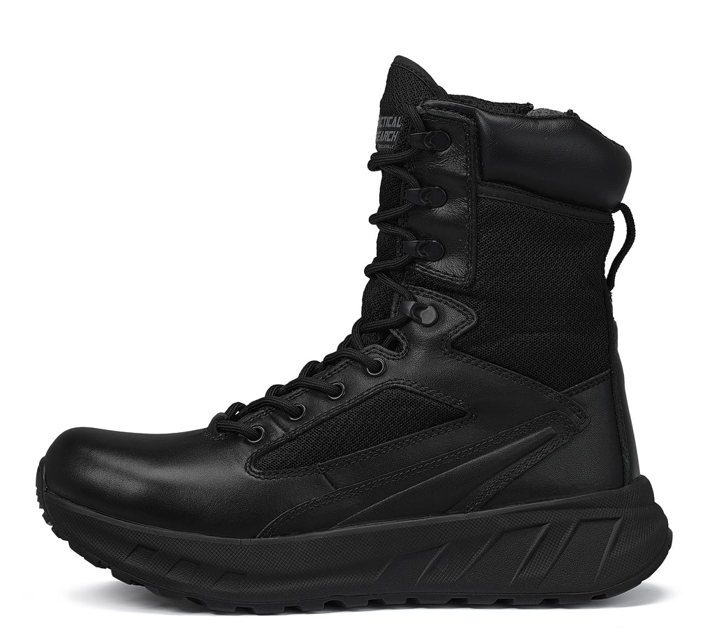 Belleville, Men's, 8", FATT MAXX™, MAXX8Z, Maximalist Side-Zip Tactical Boot, Black, 4, Regular, MAXX8Z 040R
