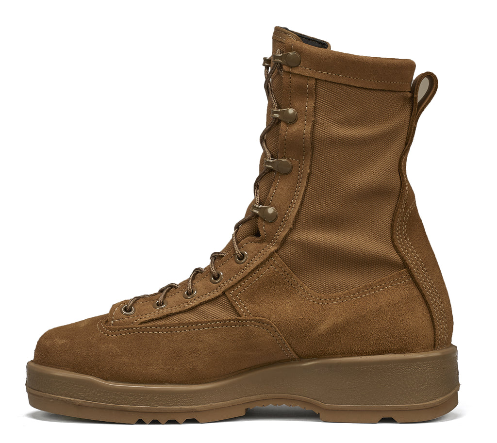 Belleville, Men's, 8", 330COYST, Hot Weather Steel Safety Toe Flight Boot, Coyote, 3, Regular, 330COYST 030R