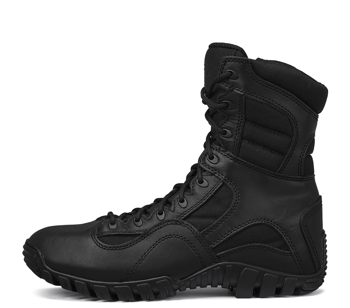Belleville, Men's, 8", KHYBER, TR960Z, Hot Weather Lightweight Side-Zip Tactical Boot, Black, 4, Regular, TR960Z 040R