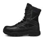 Belleville, Men's, 8", CHROME, TR998ZWPCT, Waterproof Composite Safety Toe Side-Zip Boot, Black, 4, Regular, TR998ZWPCT 040R