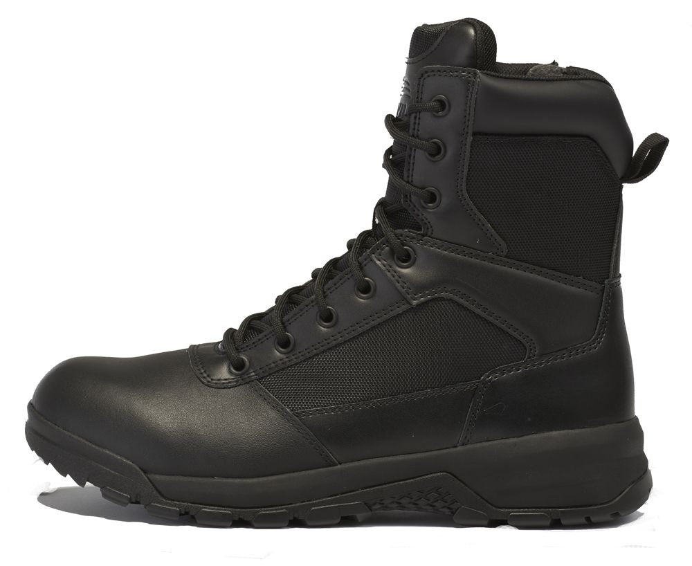 Belleville, Men's, 8", SPEAR POINT, BV918ZWP, Lightweight Side-Zip Waterproof Tactical Boot, Black, 4, Regular, BV918ZWP 040R