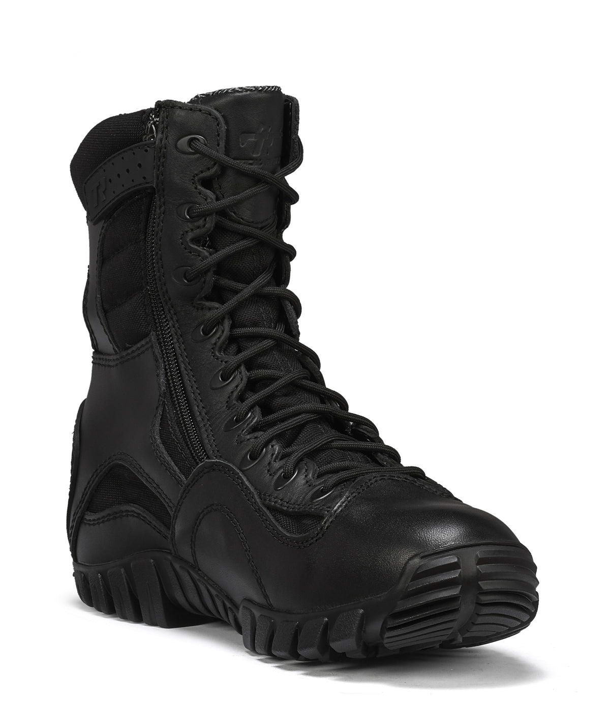 Belleville, Men's, 8", KHYBER, TR960ZWP, Waterproof Lightweight Side-Zip Tactical Boot, Black, 4, Regular, TR960ZWP 040R