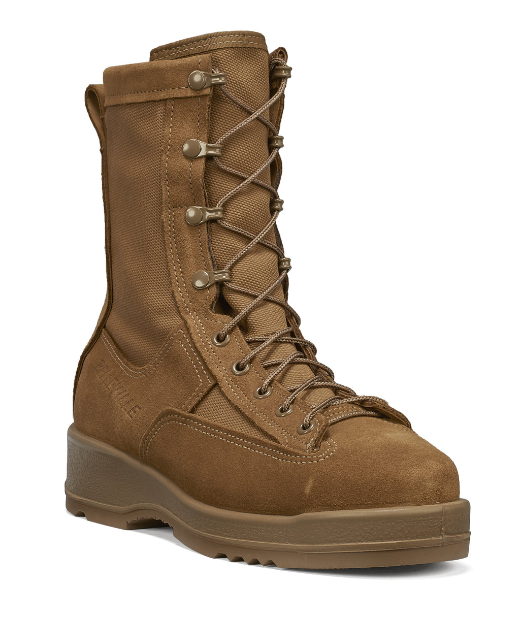 Belleville, Men's, 8", 330COYST, Hot Weather Steel Safety Toe Flight Boot, Coyote, 3, Regular, 330COYST 030R