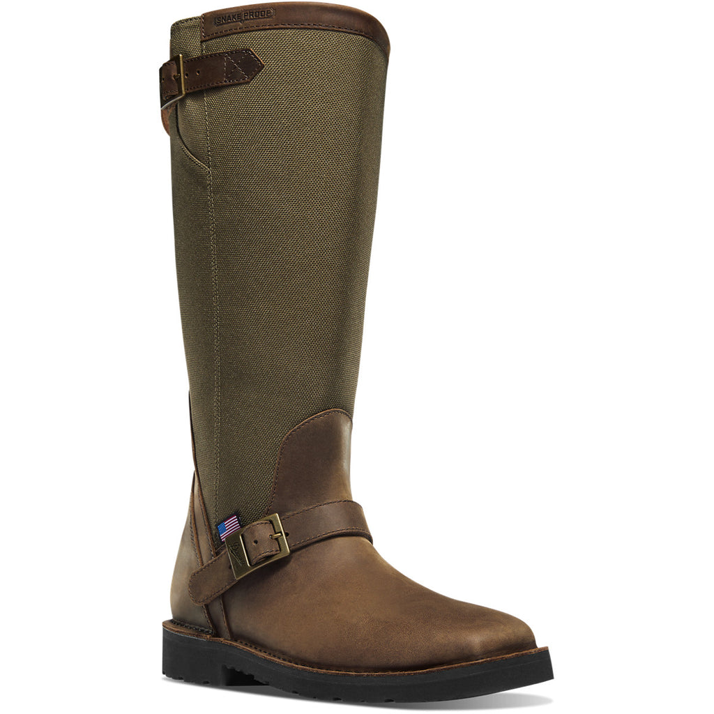Men's San Angelo Snake Boot 17" Brown Square Toe