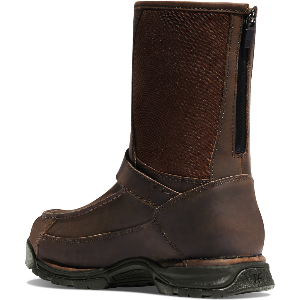Men's Sharptail Rear Zip 10" Dark Brown