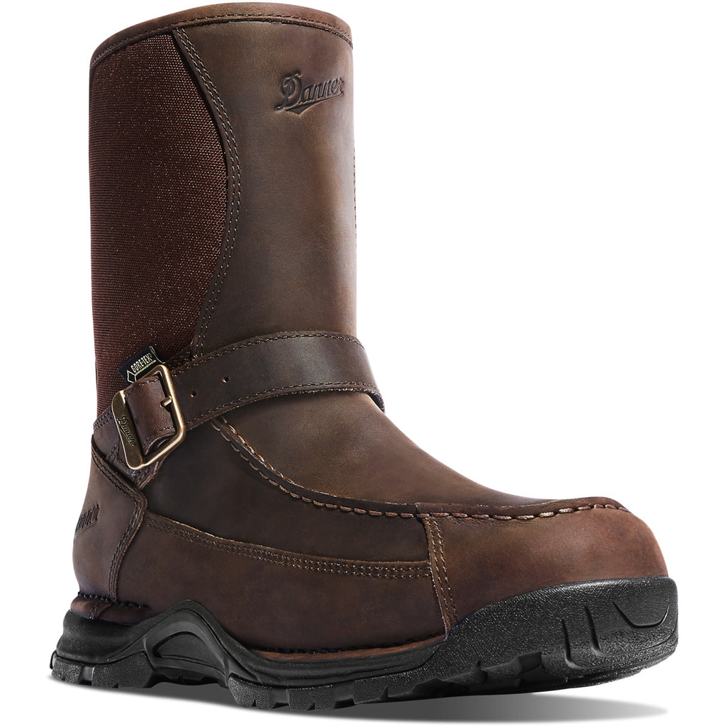 Men's Sharptail Rear Zip 10" Dark Brown