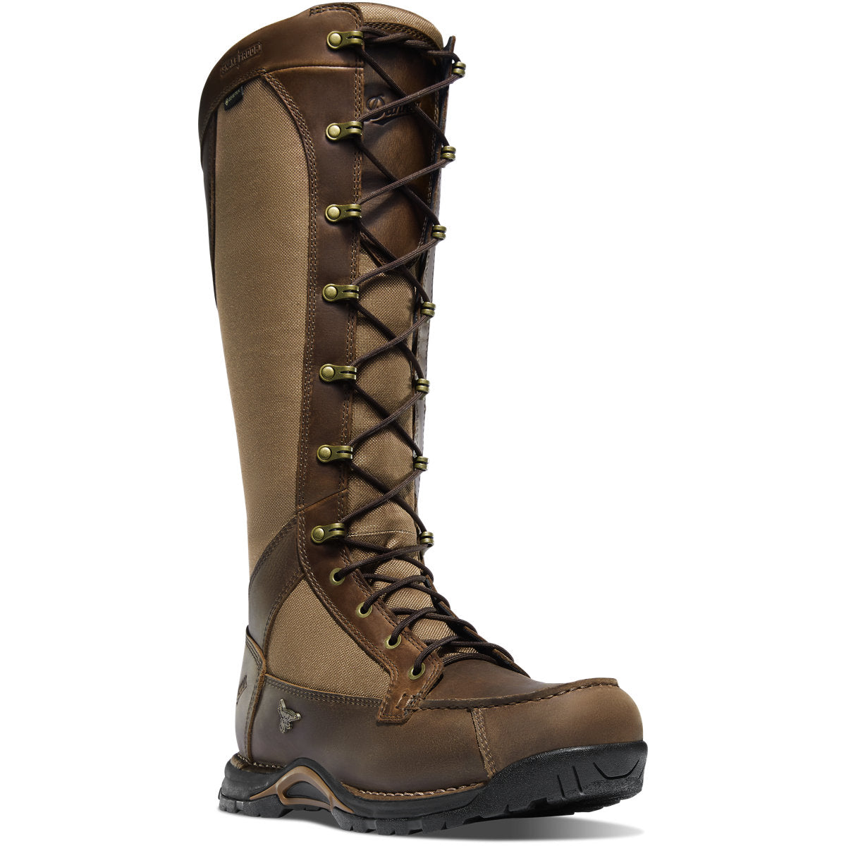 Men's Sharptail Snake Boot Side-Zip 17" Brown