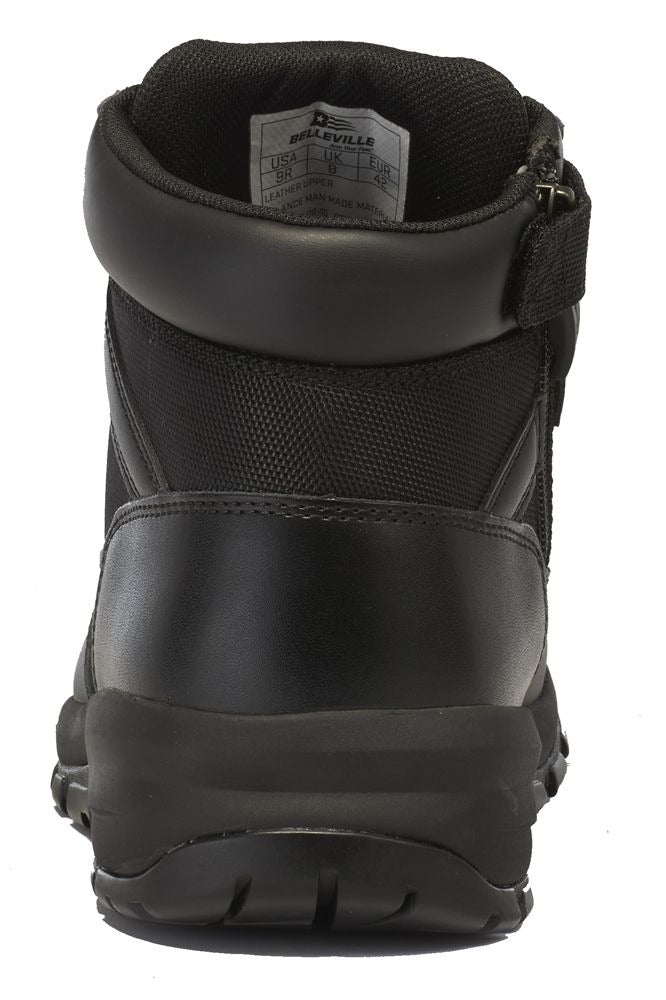 Belleville, Men's, 5", SPEAR POINT, BV915Z, Hot Weather Lightweight Side-Zip Tactical Boot, Black, 4, Regular, BV915Z 040R