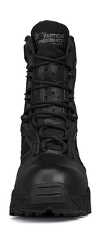 Belleville, Men's, 8", CHROME, TR998ZWPCT, Waterproof Composite Safety Toe Side-Zip Boot, Black, 4, Regular, TR998ZWPCT 040R