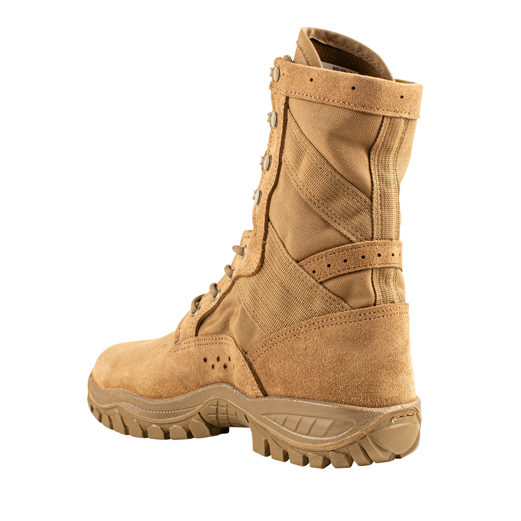 Belleville, Men's, 8", 520MOTO, USMC Ultra Light Assault Boot Boot, EGA, Coyote, Regular, 4, 520MOTO 040R