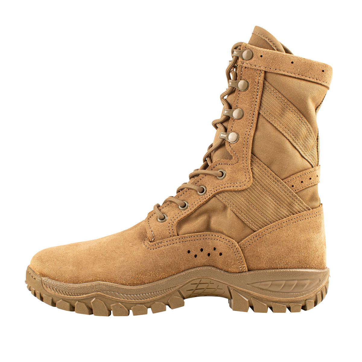 Belleville, Men's, 8", 520MOTO, USMC Ultra Light Assault Boot Boot, EGA, Coyote, Regular, 4, 520MOTO 040R