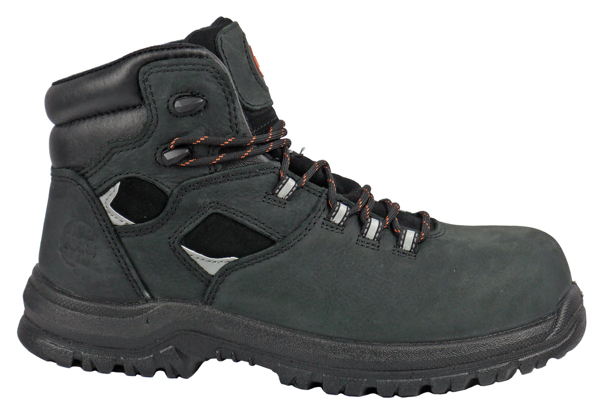 HOSS LORNE BLACK COMPOSITE TOE MEN'S SHOES BOOTS 60117