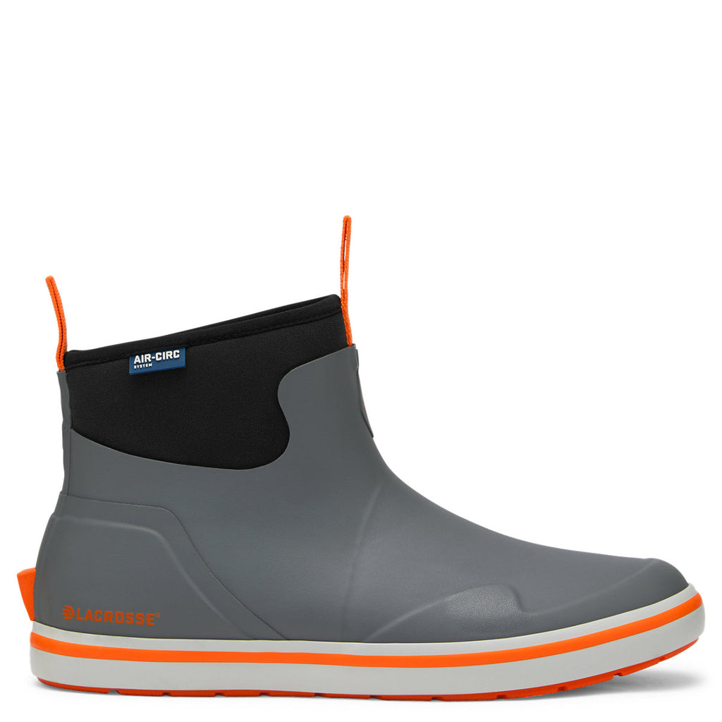Men's Alpha Deck Boot 6" Gray/Orange