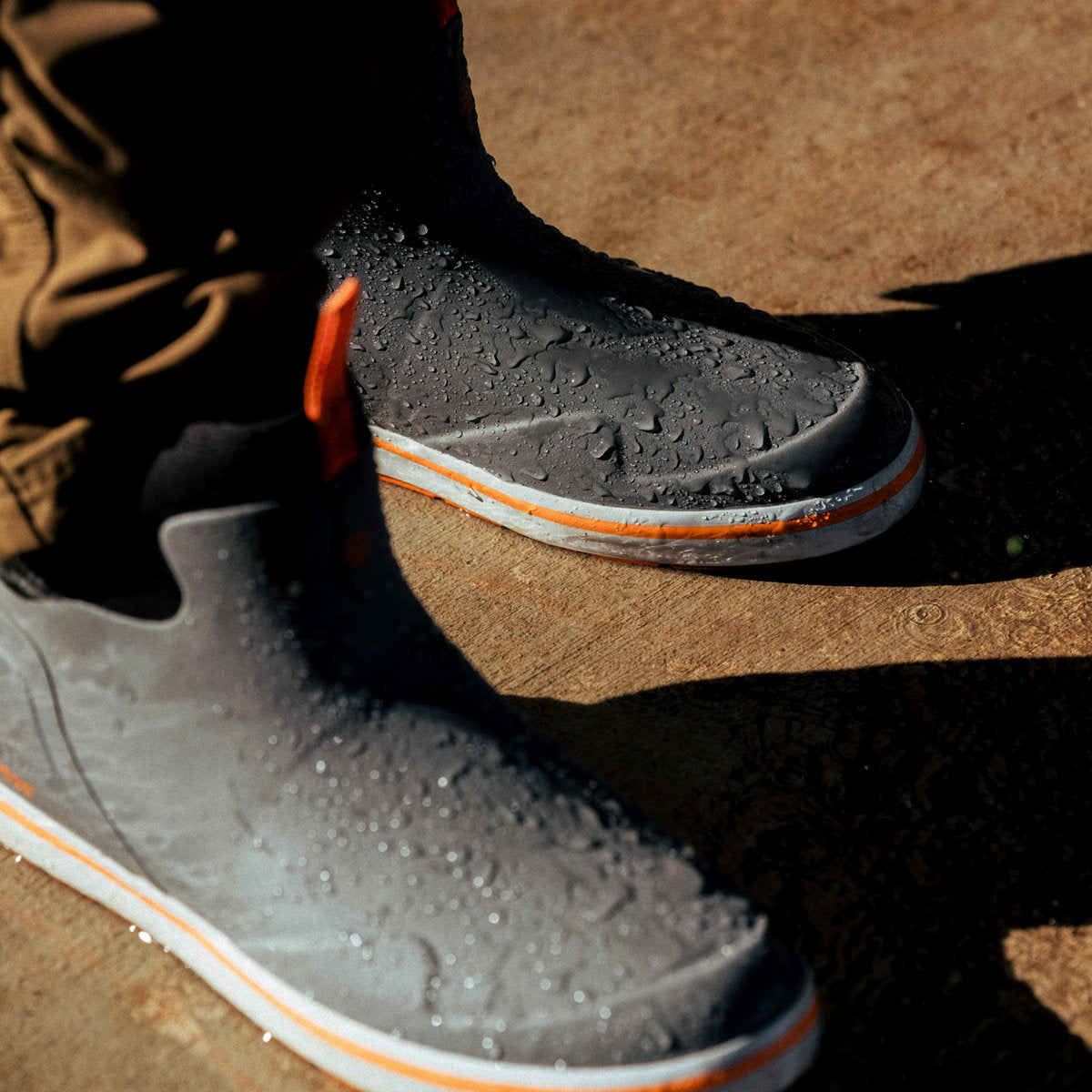 Men's Alpha Deck Boot 6" Gray/Orange
