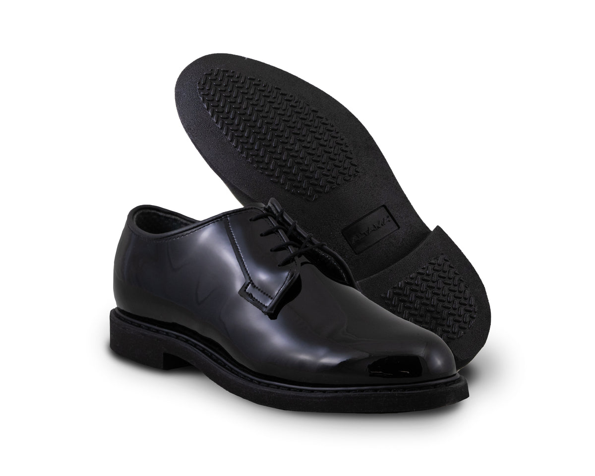 ALTAMA USN HIGH GLOSS OXFORD WOMEN'S BLACK  SHOES / BLACK 629211