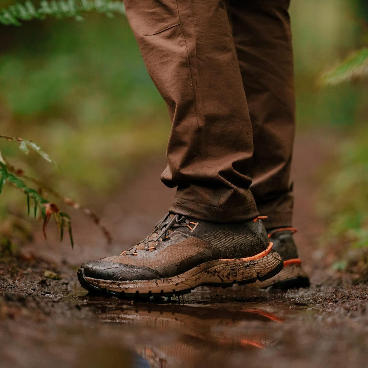 Men's Trail Junction Mid 4" Malt Brown/Poppy Orange