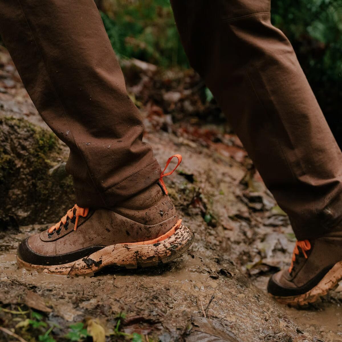 Women's Trail Trainer Mid 4" Malt Brown/Orange Peel