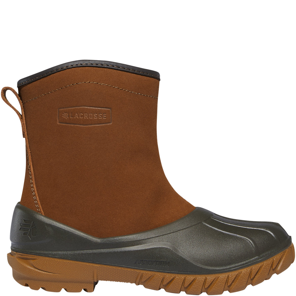 LACROSSE AERO TIMBER TOP SHEARLING WOMEN'S 6" SIDE-ZIP BROWN OUTDOOR BOOT 667212
