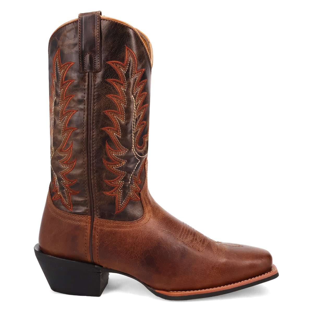 LAREDO KENT LEATHER  RUST/OLIVE MEN'S WESTERN BOOTS 68370