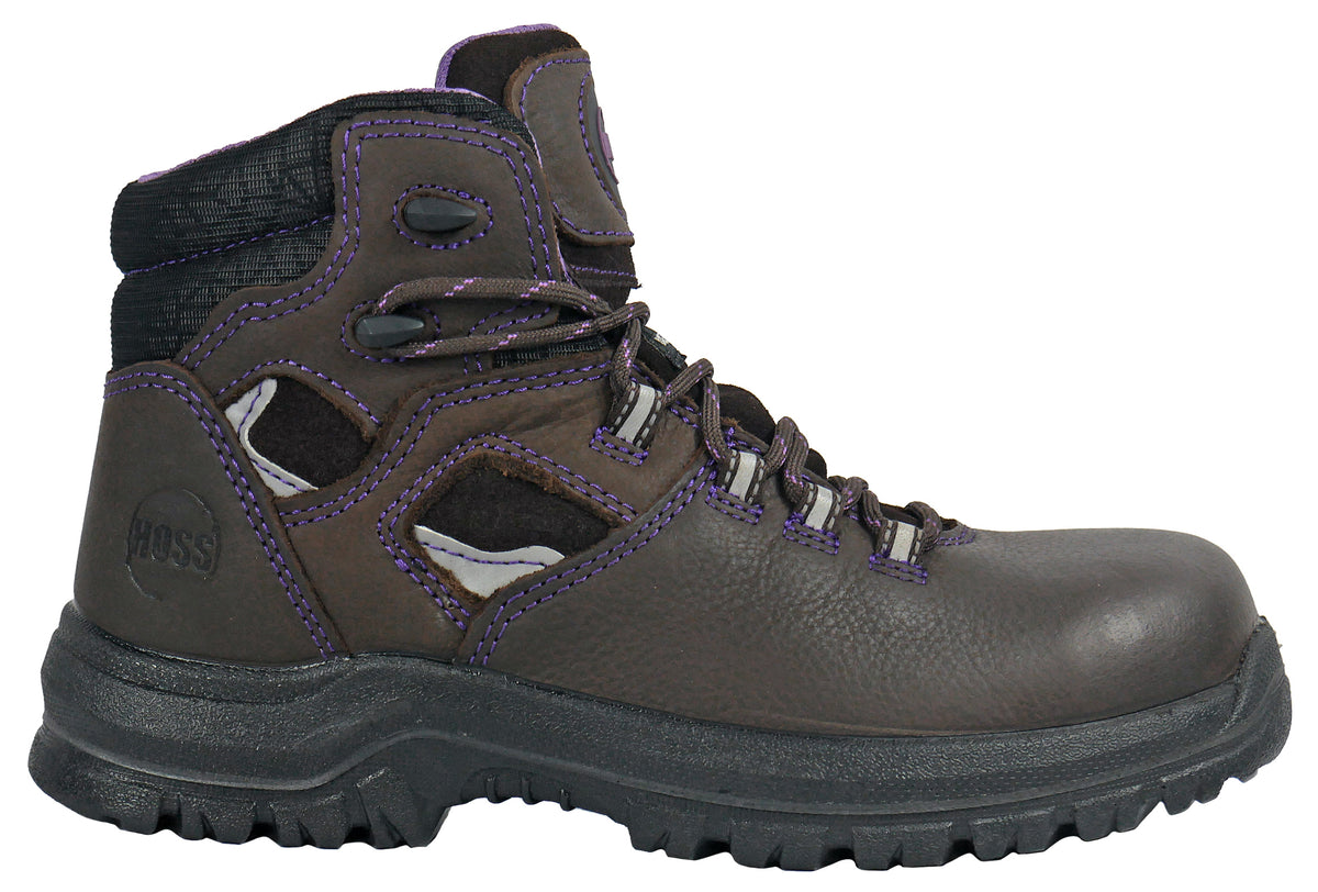 HOSS WOMEN'S LACY BROWN WORK SHOES 70419