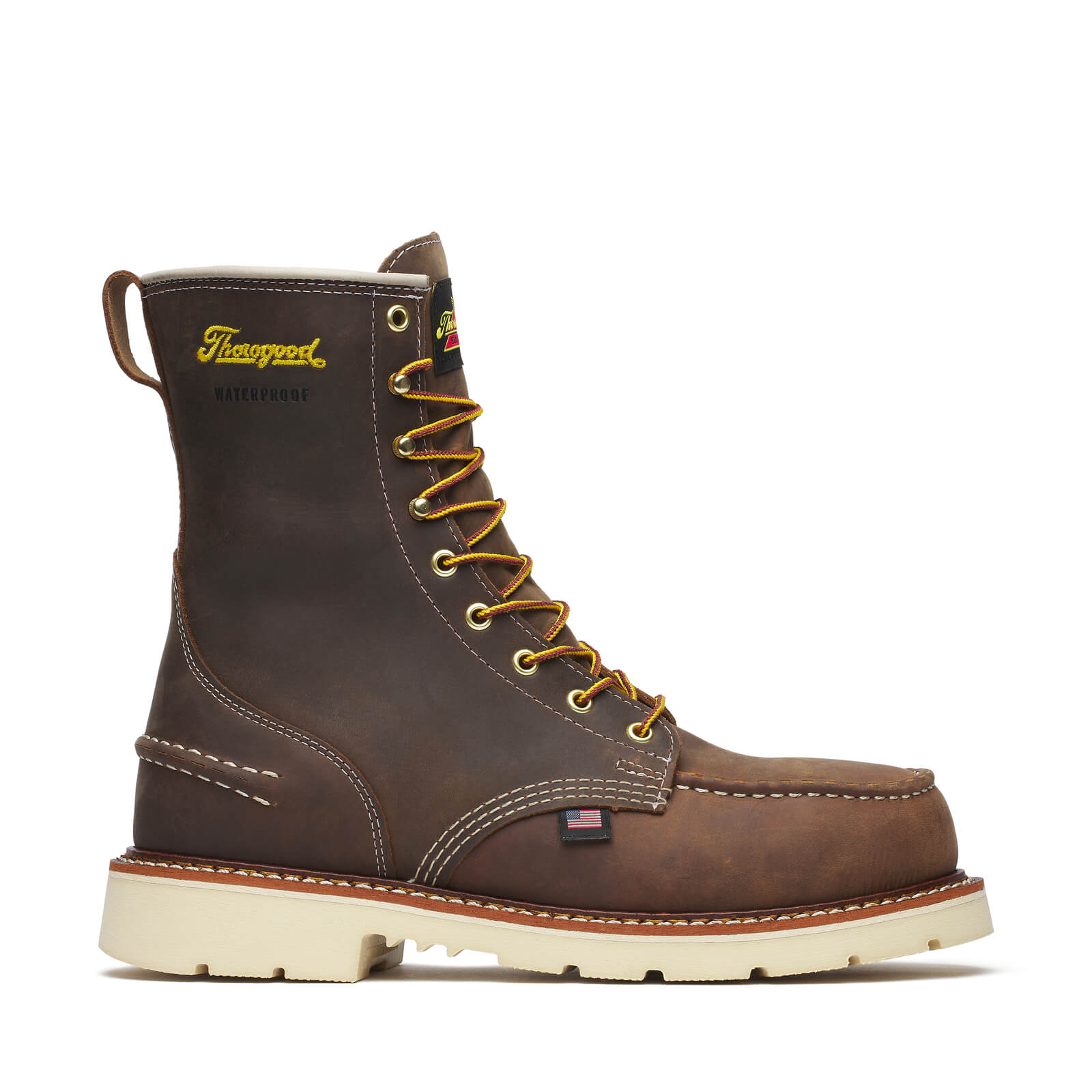 Thorogood 1957 Series WP 8″ Crazy Horse Steel Moc Toe 90 Boots 804-3868