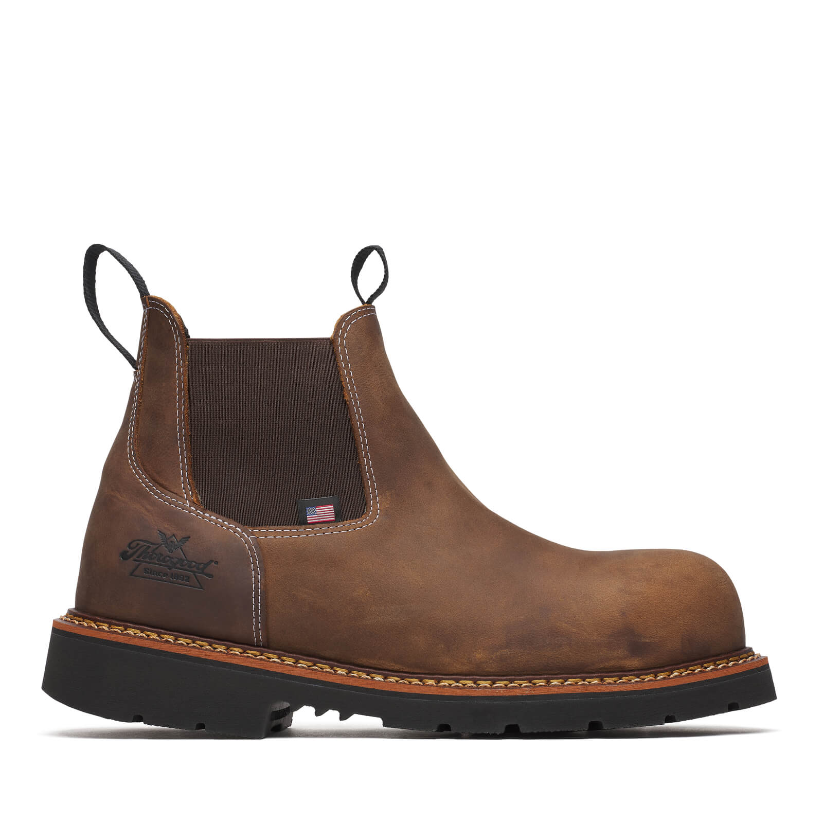Thorogood American Heritage Chelsea Crazy Horse Nano Round Toe Boots 804-4109
