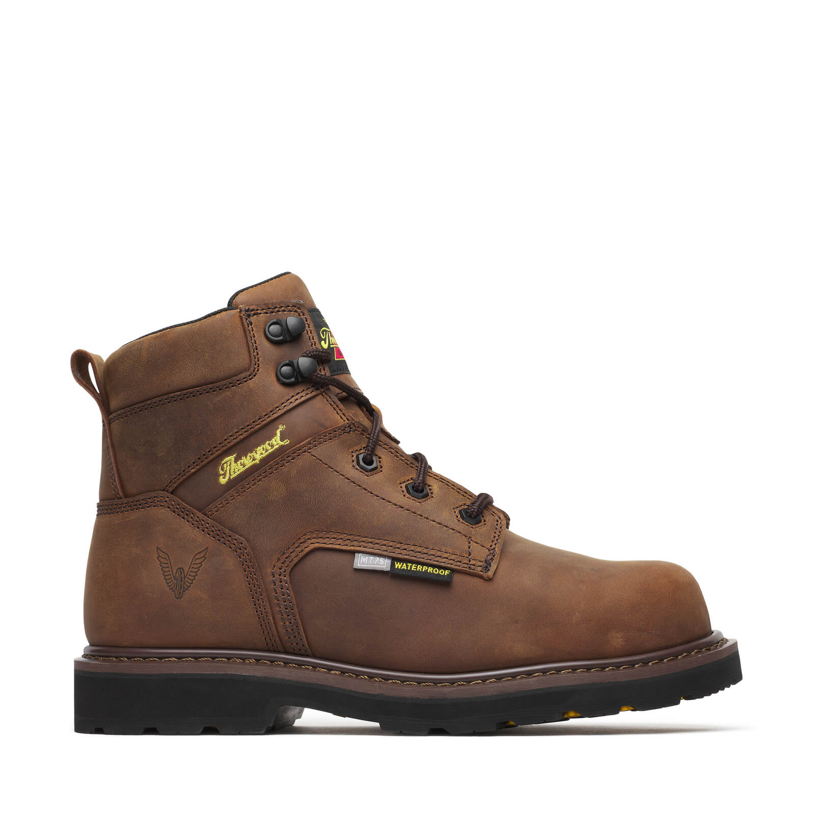 Thorogood Jobsite Series WP 6″ Crazy Horse COMP Round Toe I-Met Boots 804-4150