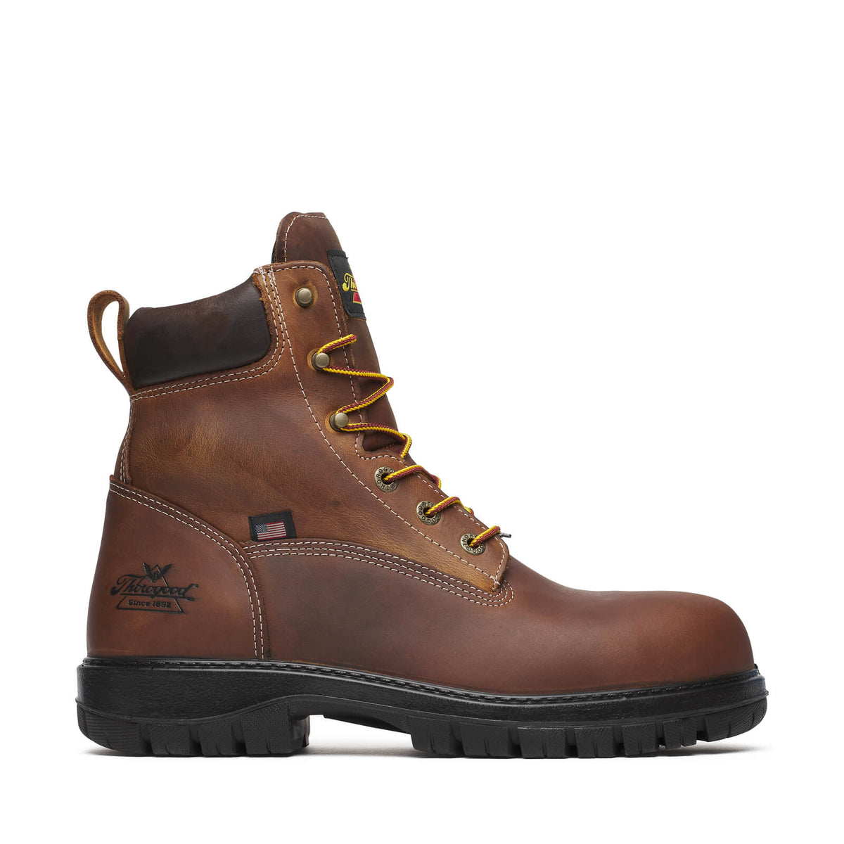 THOROGOOD GENESIS SERIES 6″ BOURBON NANO ROUND TOE BOOTS 804-4151